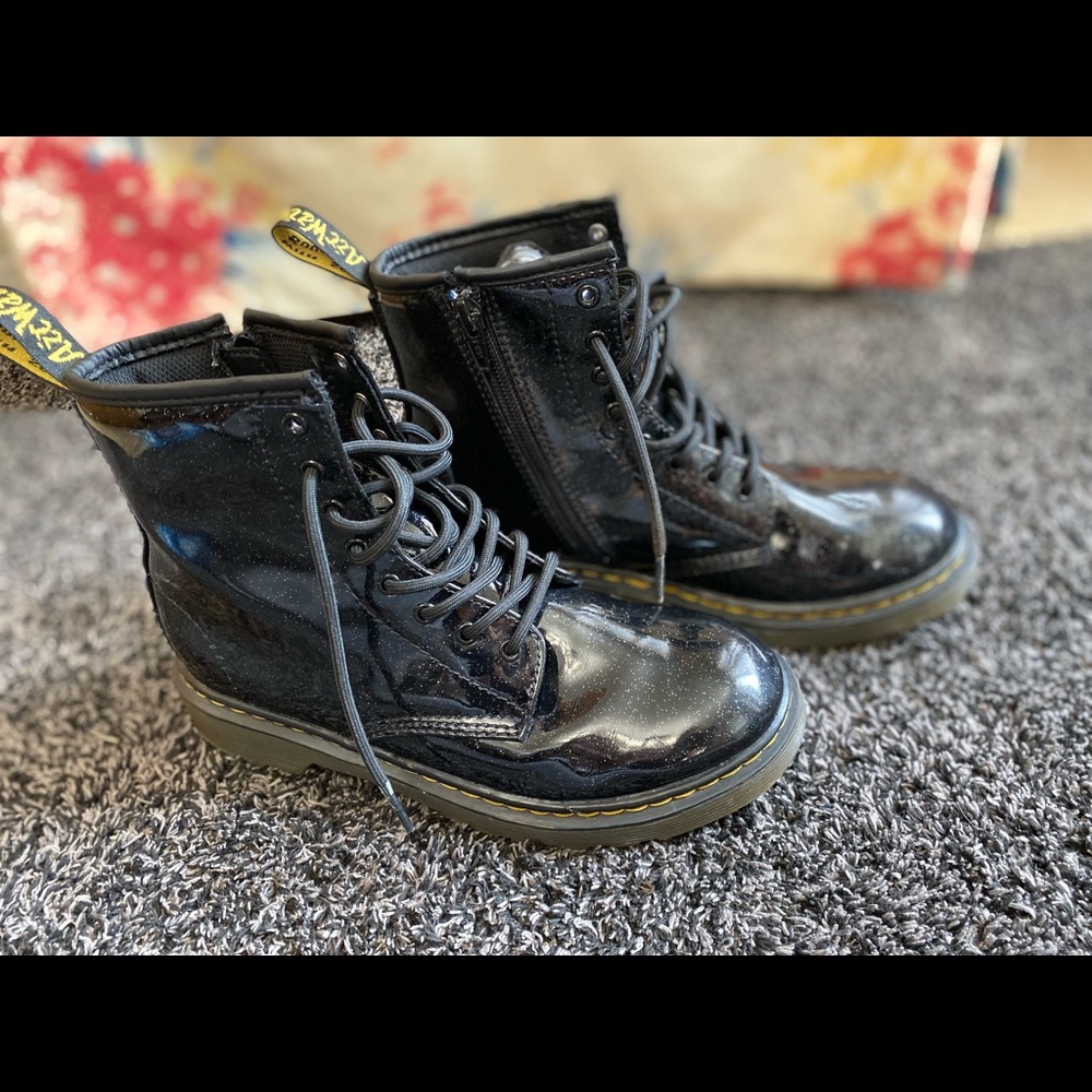Dr. Martens youth glitter boots
